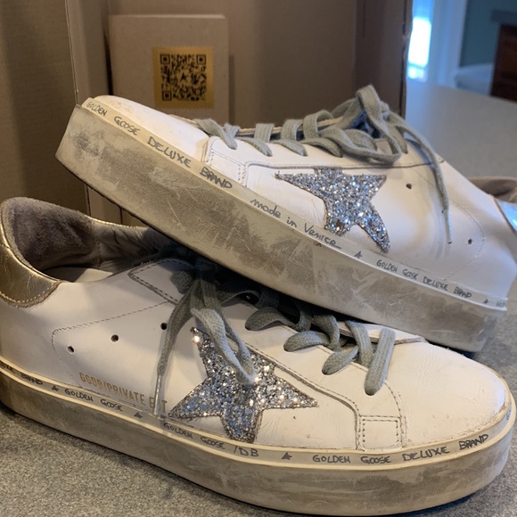 💫 👟 Authentic Golden Goose Hi Star Sneakers👟 ⭐️ - Picture 2 of 8